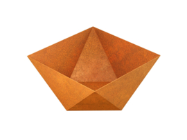 Cortenstaal design plantenbak 'Tarkon' 60×60×40 cm