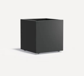 Aluminium plantenbak op wielen 'Rubik' 60x60x60 cm