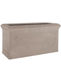 Romantische bloembak 'Belle Jardinière' L80 x B30 x H40 | kleur: Taupe