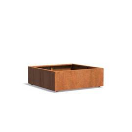 CorTenstaal plantenbak 'Premium' 120x120x40 cm