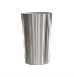 RVS plantenbak, conische vorm 'Panache' op ring Ø60 x H95cm