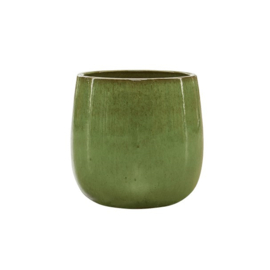 Keramiek plantenbak 'Illy' hoogglans lak  Ø56 x H56 cm
