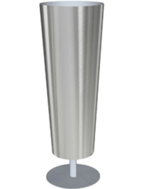 RVS plantenbak op voet 'Elevado' Ø40 x H120cm