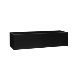 Rechthoekige Fiberstone plantenbak  L200 x B60 x H50 Kleur: Stone Black