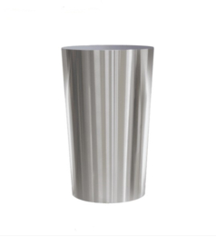 RVS plantenbak, conische vorm 'Panache' op ring Ø48 x H80cm