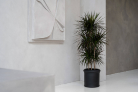 Romantische bloembak 'Belle Jardinière' Ø40 x H40 | kleur: Black