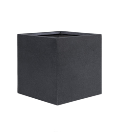 Stonelook plantenbak op wielen 'Byron' | antraciet L 60 x B 60 x H 60 cm