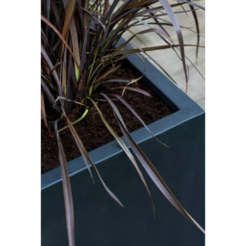 Rechthoekige Fiberstone plantenbak  L200 x B60 x H50 Kleur: Stone Black