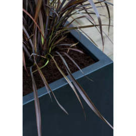 Rechthoekige Fiberstone plantenbak  L200 x B60 x H75 Kleur: Stone Black