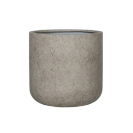 Ronde stonelook bloembak `Denver` Ø62 x H60 | Kleur: Beige Stonelook