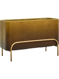 Kunststof plantenbak op poten 'Gambe' L 82 x B 34 x H 51 cm | Honey