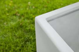 Polyester plantenbak rechthoekig 'Titan' 90x25x80 cm