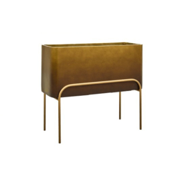 Kunststof plantenbak op poten 'Gambe' L 82 x B 34 x H 69 cm | Honey
