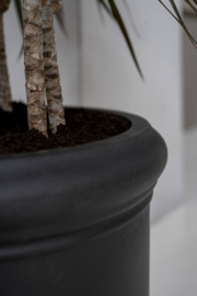 Romantische bloembak 'Belle Jardinière' Ø40 x H40 | kleur: Black
