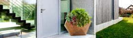 Cortenstaal design plantenbak 'Pentag S' 	60 × 60 × 50 cm