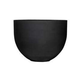 Ronde stonelook bloembak `Tulsa` Ø100 x H76 cm | Kleur:  Black