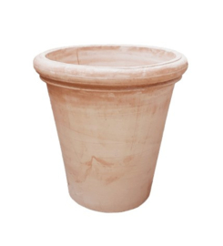 Handgemaakte Terracotta bloempot `Vaso Monica` Ø40xH43