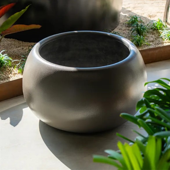 Polyester plantenbak 'Sphere' Ø100 x H60 cm