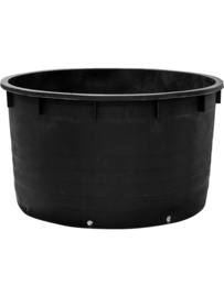 Ronde kweekpot zwart | H68 x Ø120 cm | inhoud 600 liter
