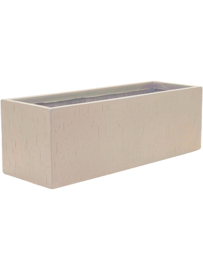 Langwerpige Fiberclay plantenbak 'Rainfall' | kleur: Beige | L 70 x B 23 x H 23 cm