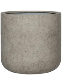 Ronde stonelook bloembak `Denver` Ø62 x H60 | Kleur: Beige Stonelook