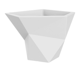 Kunststof design plantenbak 'Angulo' H50 x B61 x L61 cm