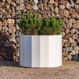 Aluminium plantenbak 'Bern' Ø80 x H60 cm