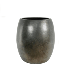 Keramiek plantenbak  'Verla' goudkleurig Ø55 x H60 cm