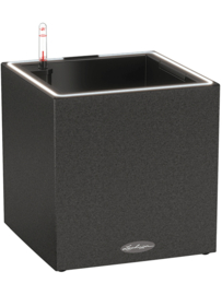 Stonelook plantenbak Graphite met verlichting + bewateringssysteem 40x40x41 cm