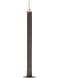 RVS plantenbak, cilindervorm 'Andor' op wielen Ø40 x H40cm