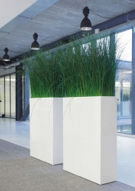 Rechthoekige plantenbak `South Dakota`. Afmeting: H76 x L56 x D23 cm. Kleur: Shiny White