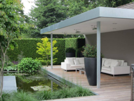 Polyester plantenbak rechthoekig 'Titan' 200x45x52.5cm