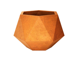 Cortenstaal design plantenbak 'Hexar M' 69.2 × 60 × 48 cm