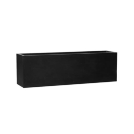 Rechthoekige Fiberstone plantenbak  L200 x B45 x H60 Kleur: Stone Black