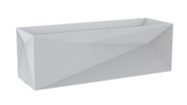 Kunststof design plantenbak 'Longo' H40 x B45 x L123