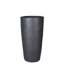 Keramiek plantenbak 'Mila' zandstructuur  Ø36 x H70 cm