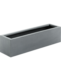 Rechthoekige Fiberstone plantenbak  L80 x B20 x H20 Kleur: Stone Grey