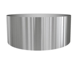 RVS plantenbak, cilindervorm 'Andor' op ring Ø240 x H102cm