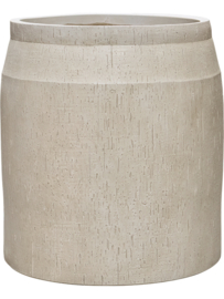 Moderne Fiberclay plantenbak 'Rainfall' | kleur: Beige | Ø 52 x H 48 cm