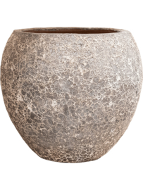 Keramiek plantenbak gemeleerd rusty lava Ø60 x H55 cm