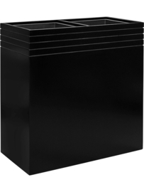 Design plantenbak 'Aston' L 74 x B 38 x H 75 cm (inclusief wielplateau en inzetbak)