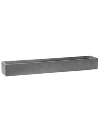 Rechthoekige Fiberstone plantenbak  L80 x B15 x H9.5 Kleur: Stone Grey