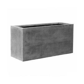 Rechthoekige Fiberstone plantenbak  L120 x B45 x H60 Kleur: Stone Grey