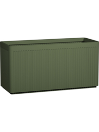 Design plantenbak 'Icon' Cube | Sage groen L100 x B40 x H50 cm