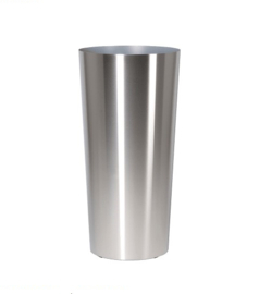RVS plantenbak, conische vorm 'Panache' op ring Ø48 x H99cm