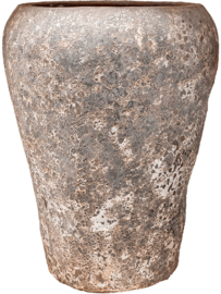 Keramiek plantenbak gemeleerd rusty lava Ø58 x H83 cm