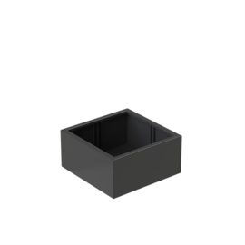 Aluminium plantenbak `Rubik` 80x80x40 cm