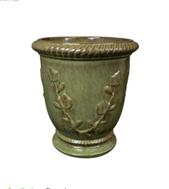 Keramiek schaal 'Daisy'  glanzend green Ø54 x H58 cm
