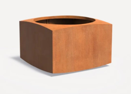 CorTenstaal plantenbak 'Lorix' 120x120x80 cm