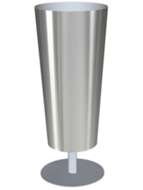 RVS plantenbak op voet 'Elevado' Ø40 x H100cm